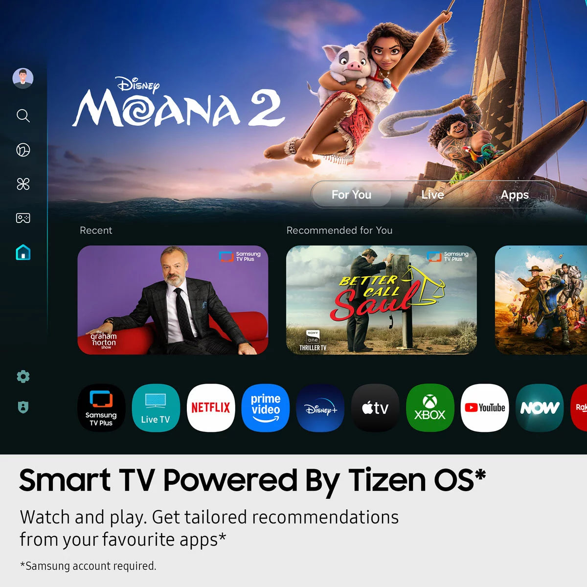 Samsung 75 Inch UE75U8000FKXXU | 4K LED Smart Tizen TV