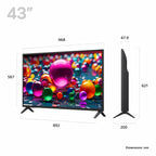 LG 43 Inch 43UA75006LA | 4K UHD LED HDR webOS 25 Smart TV 2025