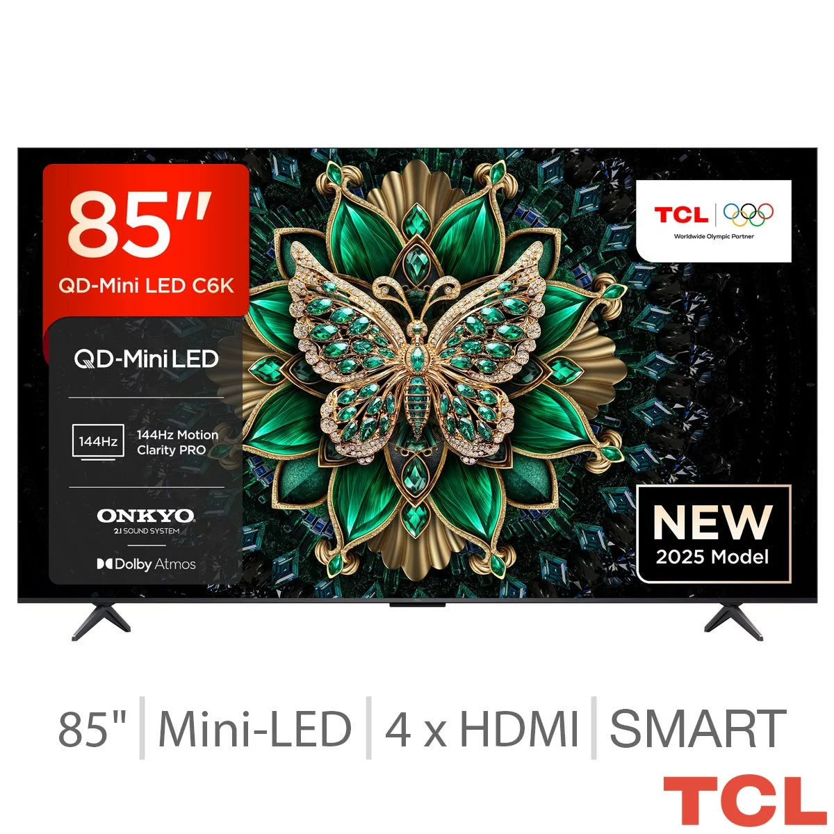 TCL 85 Inch 85C6K | Mini LED QLED 4K Smart Android TV