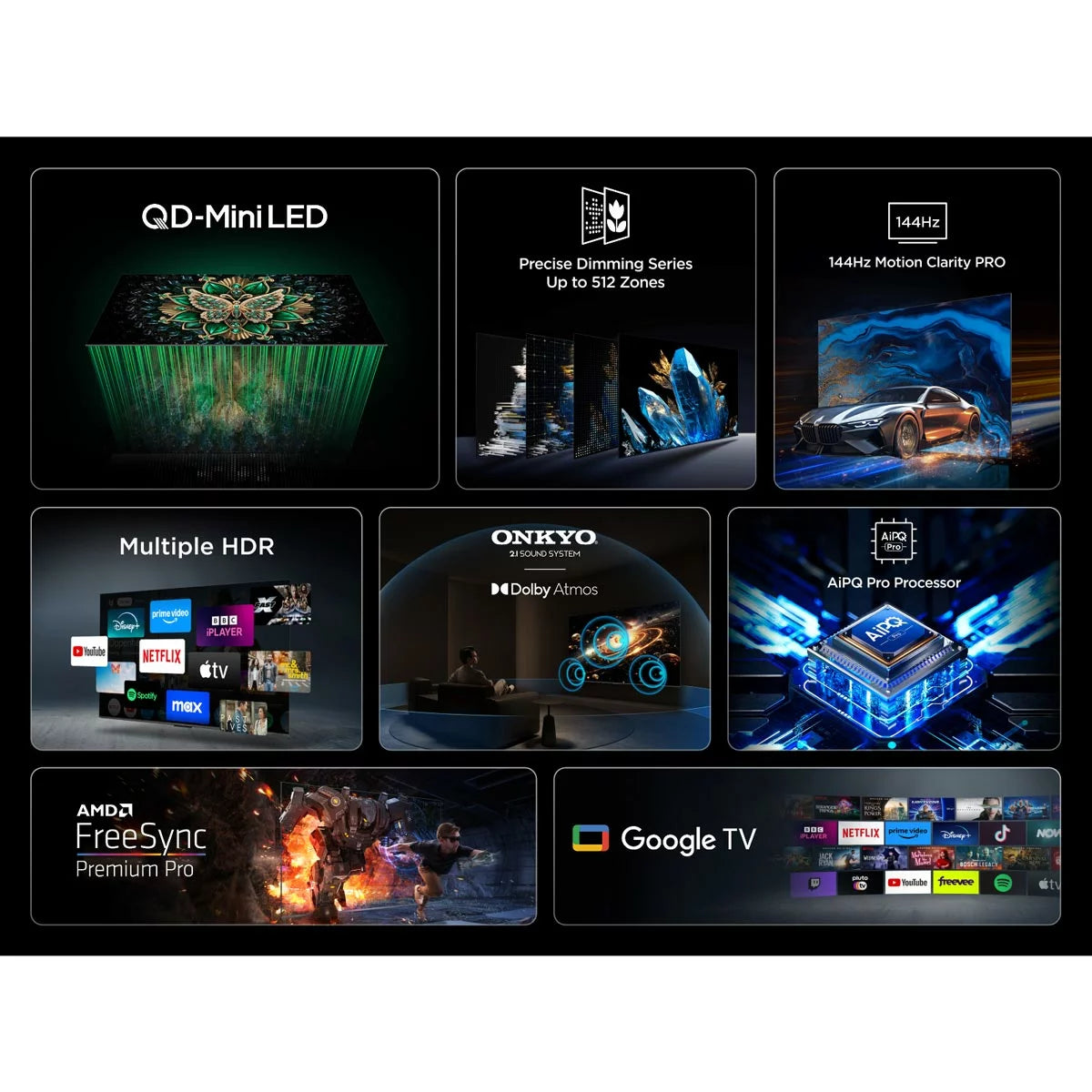 TCL 75 Inch 75C6K | Mini LED QLED 4K Smart Android TV