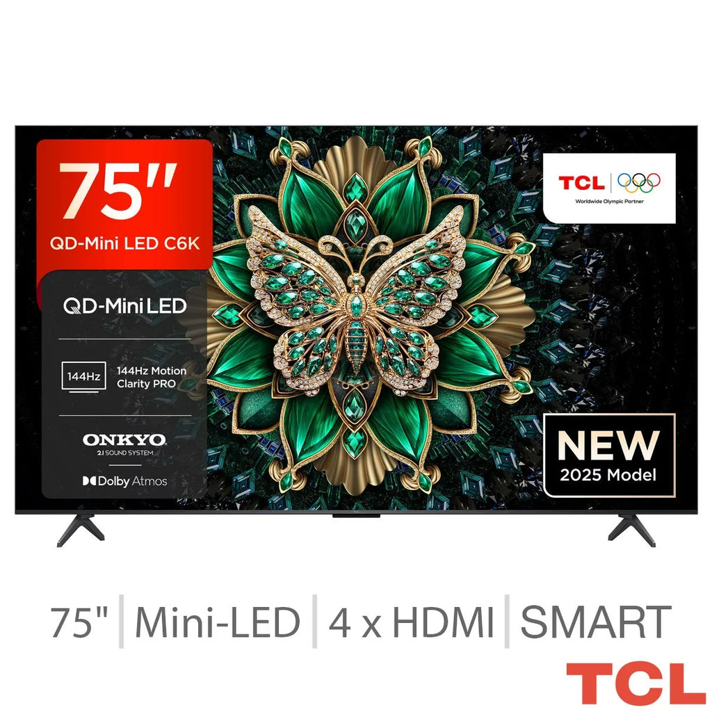 TCL 75 Inch 75C6K | Mini LED QLED 4K Smart Android TV