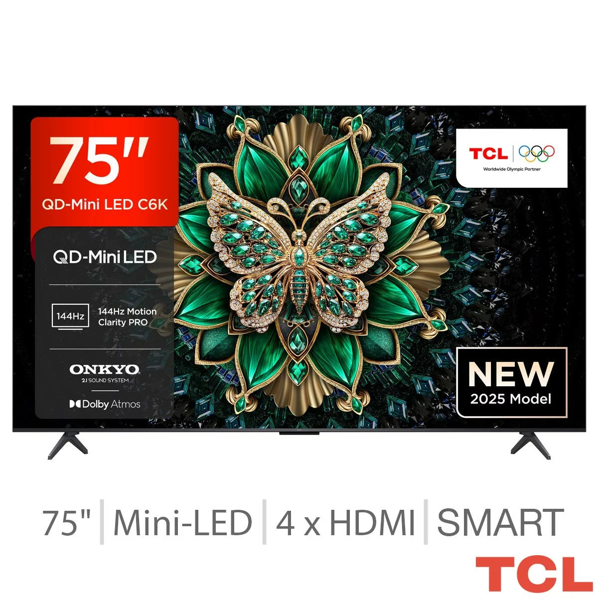 TCL 75 Inch 75C6K | Mini LED QLED 4K Smart Android TV