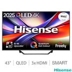 Hisense 43 Inch 43A7QTUK | 4K QLED Dolby Vision Dolby Atmos Smart TV