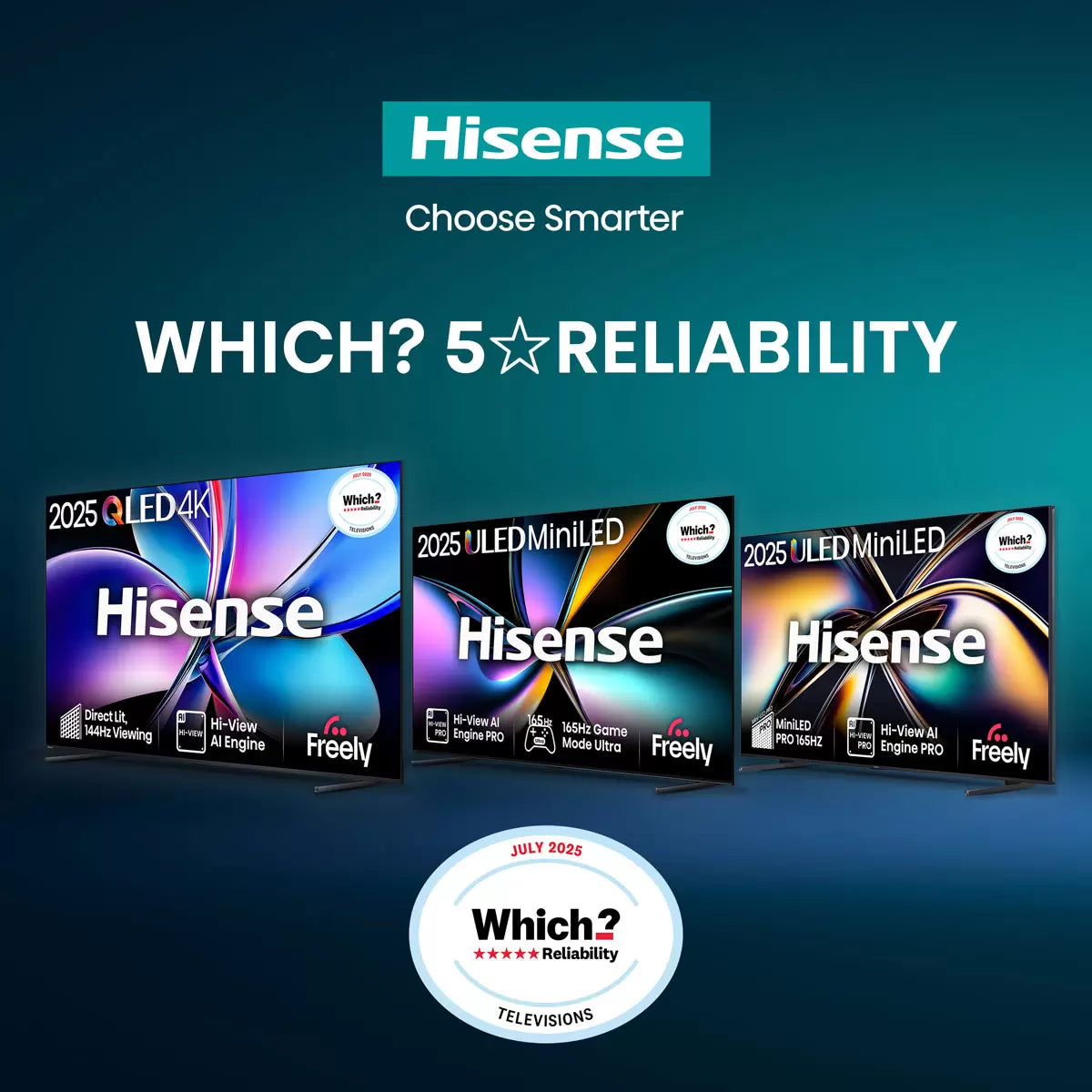 Hisense 43 Inch 43A7QTUK | 4K QLED Dolby Vision Dolby Atmos Smart TV
