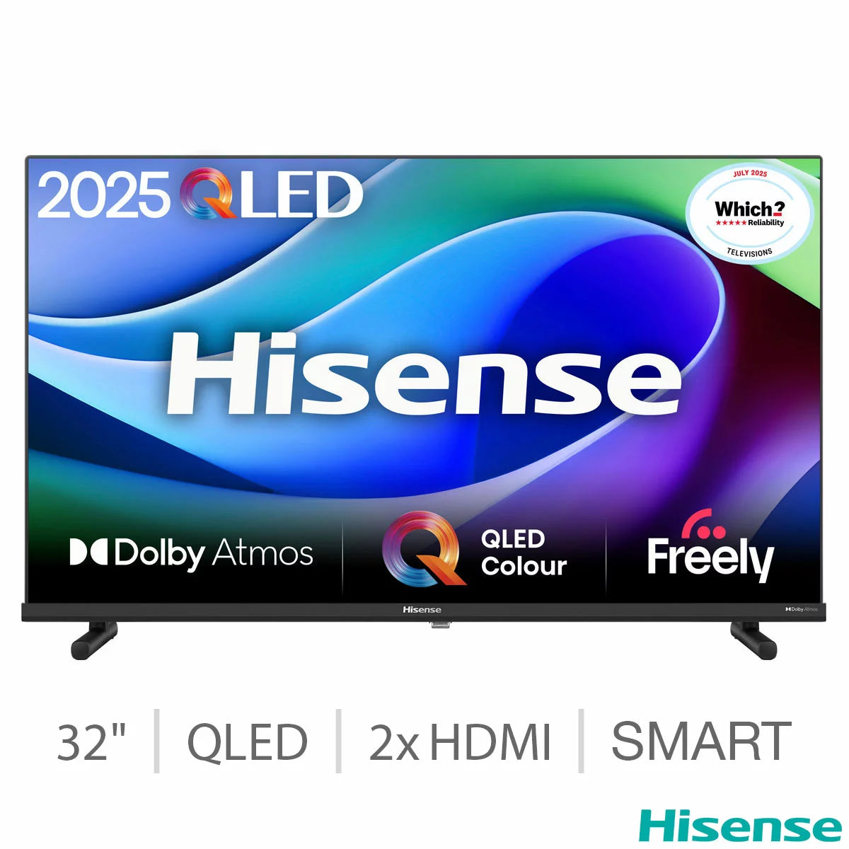 Hisense 32 Inch 32E5QTUK | Full HD QLED Dolby Atmos Smart TV