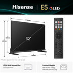 Hisense 32 Inch 32E5QTUK | Full HD QLED Dolby Atmos Smart TV