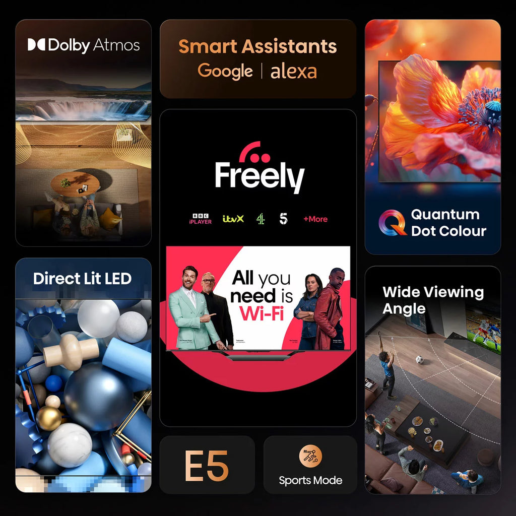 Hisense 32 Inch 32E5QTUK | Full HD QLED Dolby Atmos Smart TV