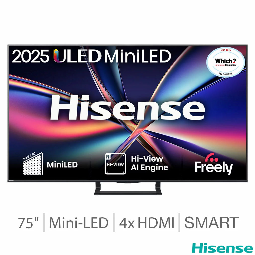 Hisense 75 Inch 75E8QTUK | Mini LED QLED 4K Smart VIDAA TV