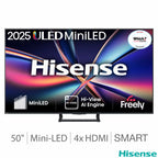 Hisense 50 Inch 50E8QTUK | 4K Mini LED QLED Dolby Vision Smart TV 144Hz