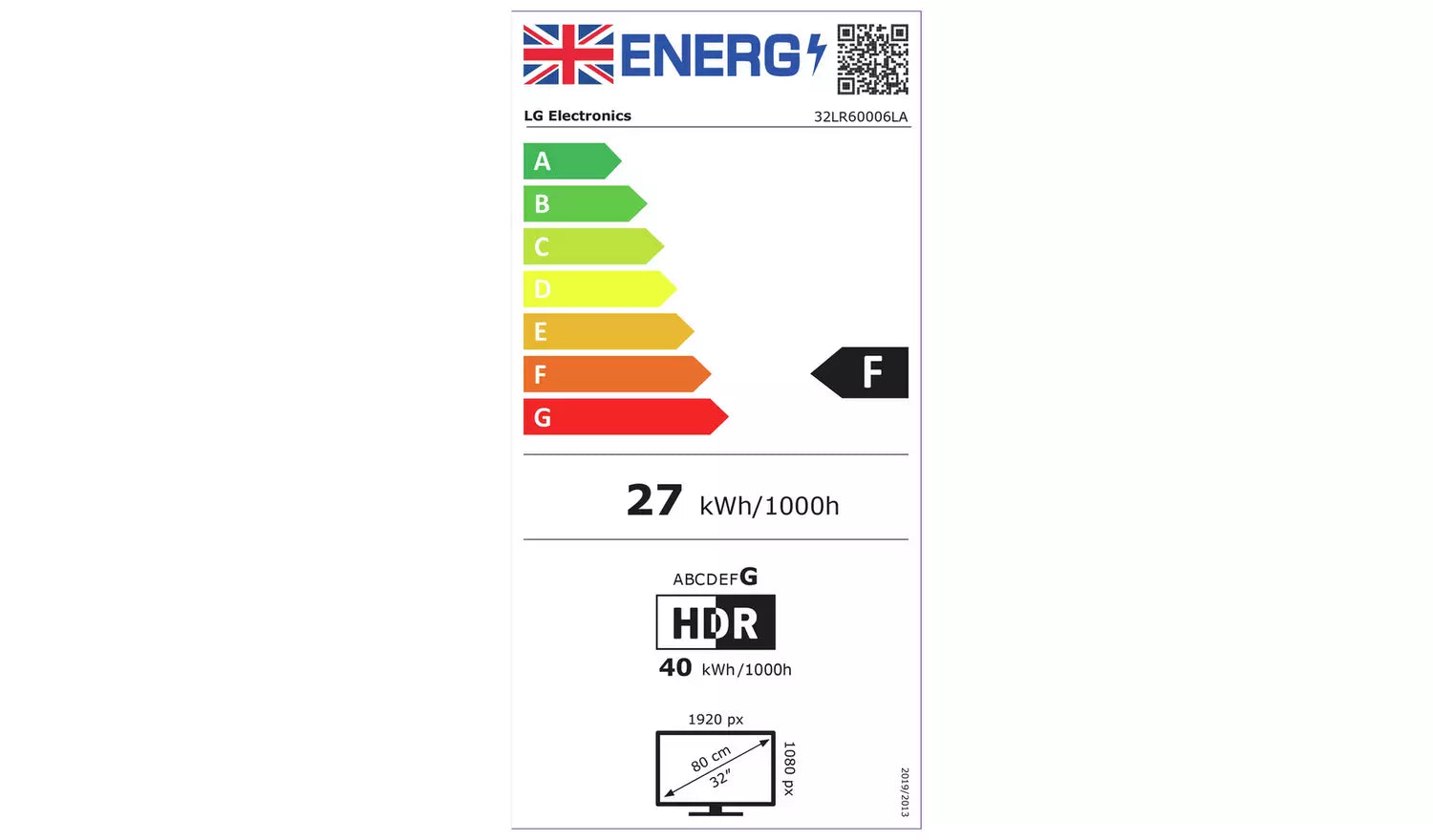 LG 32 Inch 32LR60006LA | Full HD HDR LED Freeview Play Smart TV 2024