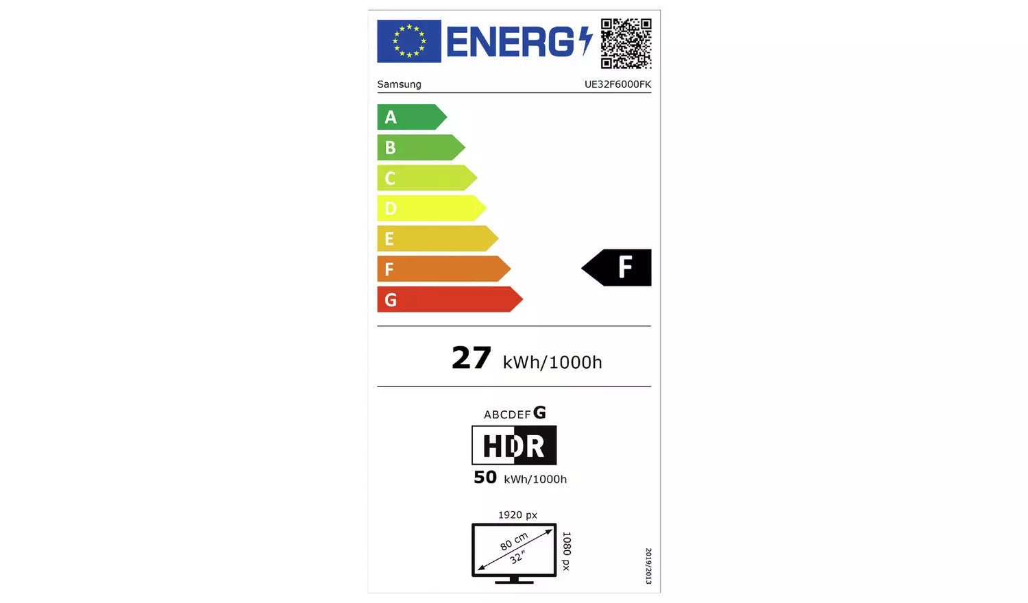 Samsung 32 Inch UE32F6000FKXXU | Smart Full HD HDR LED TV 2025