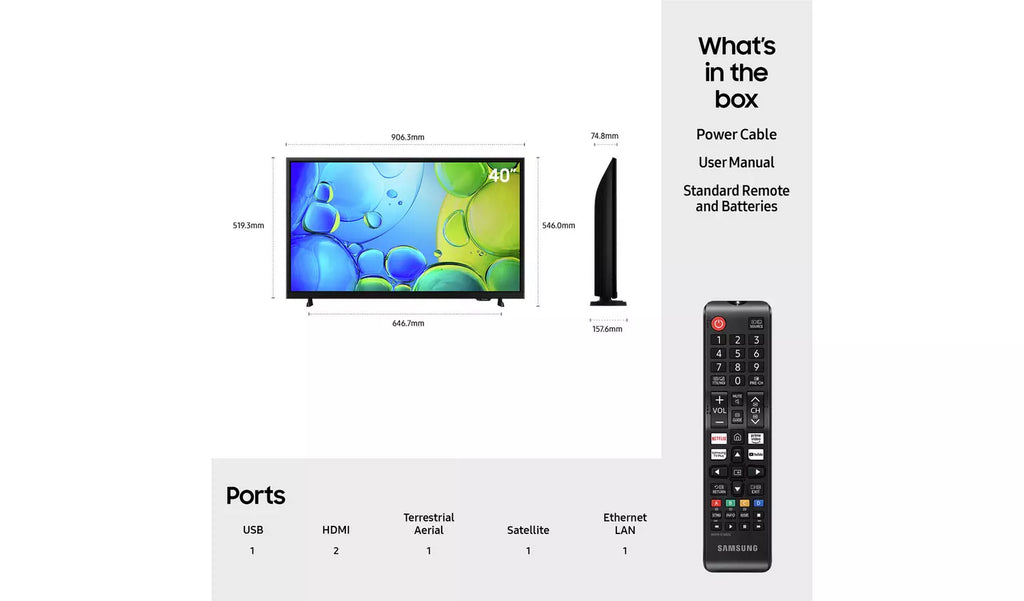 Samsung 32 Inch UE32F6000FKXXU | Smart Full HD HDR LED TV 2025