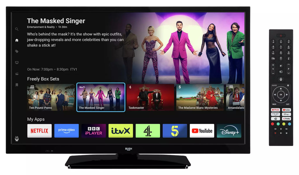 Bush 24 Inch 24HT25CB | HD Ready HDR LED Freely TiVo Smart TV 2025